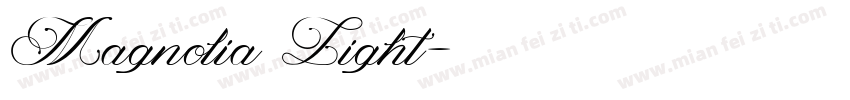 Magnolia Light字体转换
